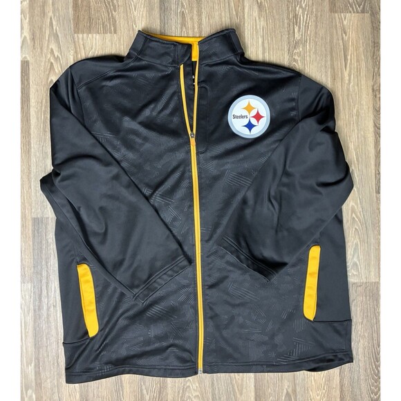 Pittsburgh Steelers Fanatics Mens Longitude Latitude Full Zip Track Jacket XXL - Picture 1 of 16